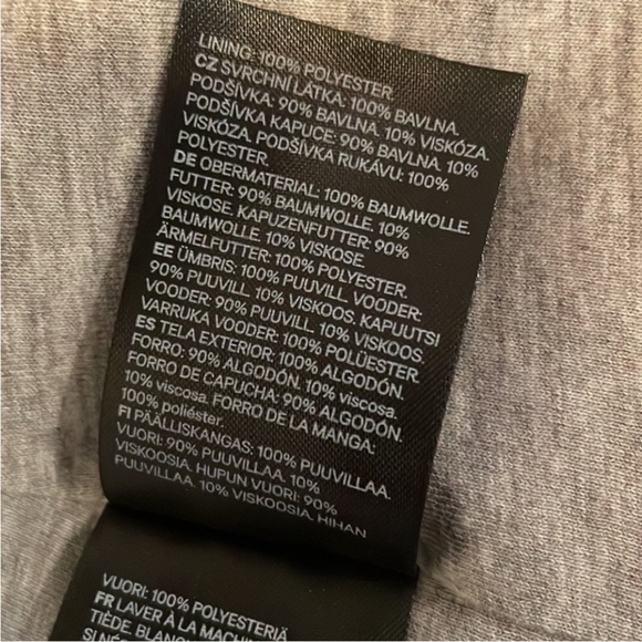 DIVIDED Women’s Black Hooded Full Zip Utility Jacket Size L - Picture 7 of 7